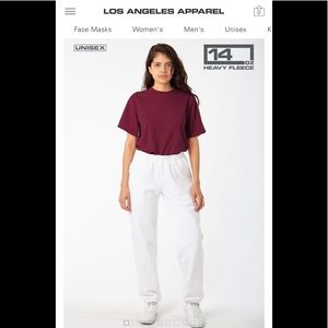 Los Angelos Apparel Sweatpants - Medium - White